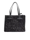 Marcella Gianni Chiarini Fabric And Leather Bag In Black