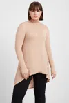 Marcella Liana Mock Turtleneck In Neutral