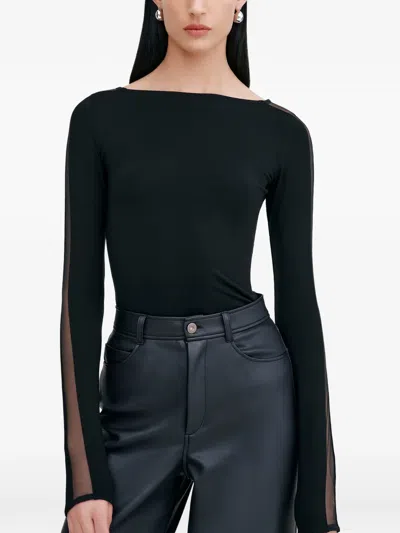 Marcella Illa 长袖上衣 In Black