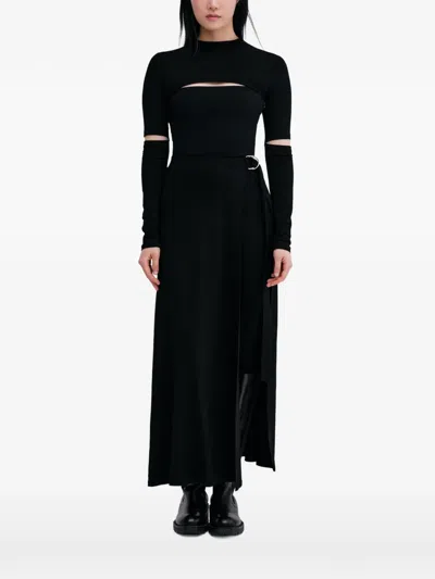 Marcella Indra 企领镂空上衣 In Black