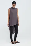 Marcella Ines Tunic Top In Gray