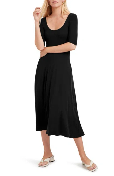 Marcella Innogen Jersey A-line Dress In Black