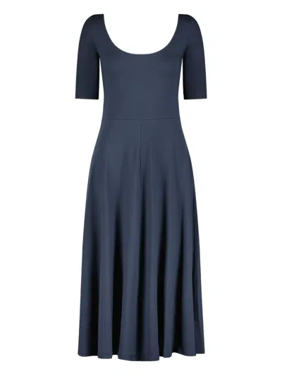 Marcella Innogen 大圆领中长连衣裙 In Blue