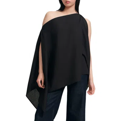 Marcella Jas Asymmetric Tunic In Black
