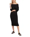 Marcella Julia Off The Shoulder Jersey Dress In Black