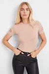 Marcella Kent Cutout Top In Neutral