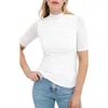 MARCELLA MARCELLA LOGAN RUCHED MOCK NECK TOP