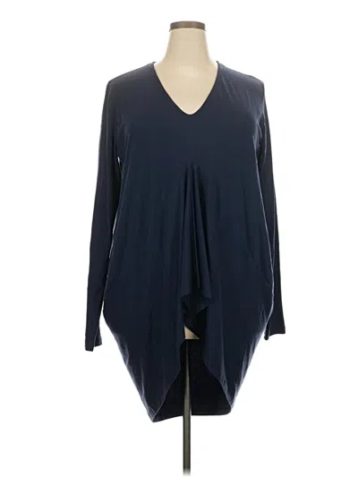 Pre-owned Marcella Long Sleeve Blouse In Blue