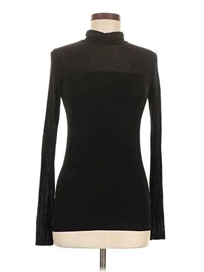 Pre-owned Marcella Long Sleeve Top Black Turtleneck Tops