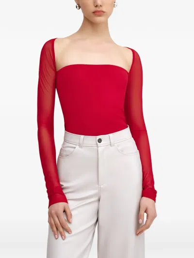 Marcella Lucia 方领上衣 In Red