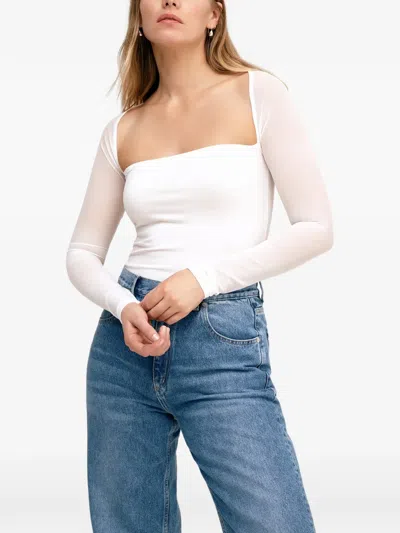 Marcella Lucia 方领上衣 In White