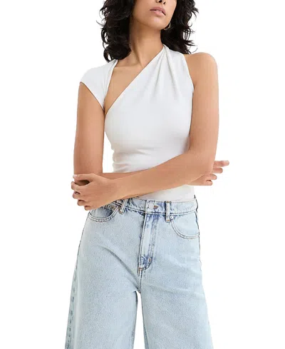 Marcella Manhattan Sleeveless Top In White