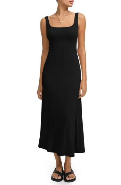 Marcella Margot Sleeveless Midi Dress In Black
