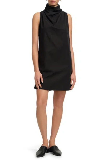 Marcella Minna Poplin Shift Dress In Brown