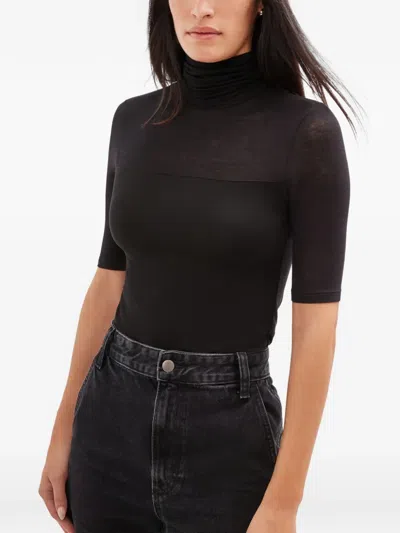 Marcella Niko 半透明细节上衣 In Black