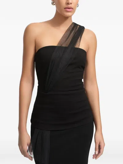 Marcella Orla Top In Black
