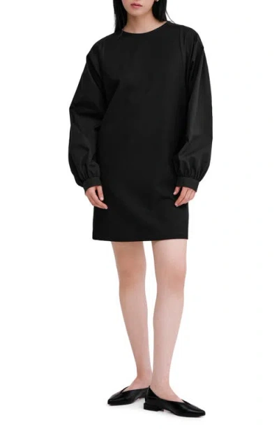 Marcella Patti Long Sleeve Dress In Black