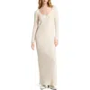 Marcella Penelope Long Sleeve Sweater Dress In Neutral