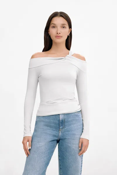 Marcella Piper Top In White
