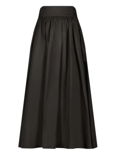 Marcella Raven 松紧腰身超长半身裙 In Black