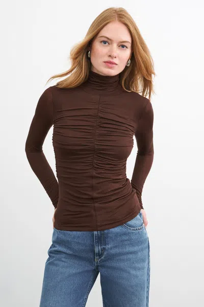 Marcella Rhea Top In Brown