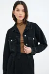 Marcella Rockland Denim Jacket In Black