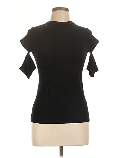 Pre-owned Marcella Short Sleeve Turtleneck In Black