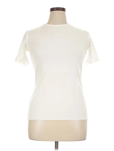 Pre-owned Marcella Short Sleeve Turtleneck In Ivory