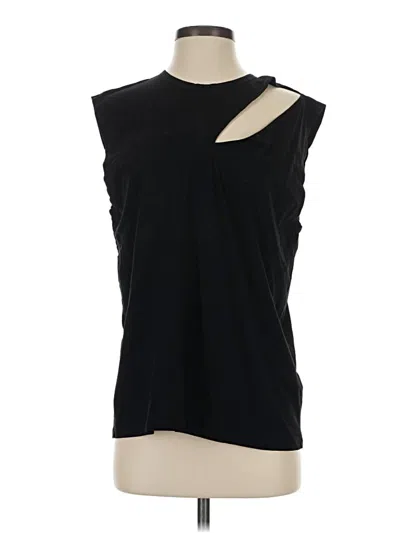 Pre-owned Marcella Sleeveless Top Black One Shoulder Neckline Tops
