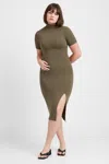 Marcella Sonnet Dress In Brown