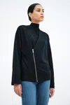 Marcella Tillary Sweatshirt Jacket In Blue