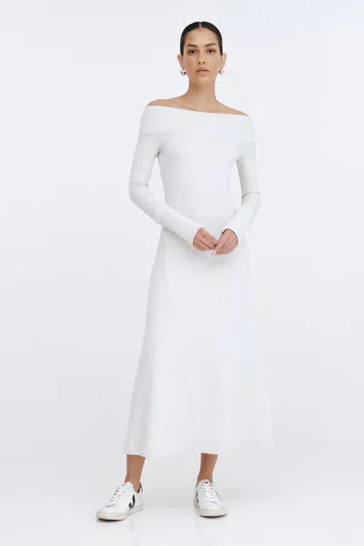 Marcella Tilly Dress In White