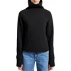 Marcella Washington Mock Neck Sweatshirt In Black
