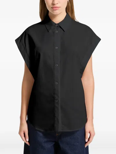 Marcella Wick 摁扣多用衬衫 In Black