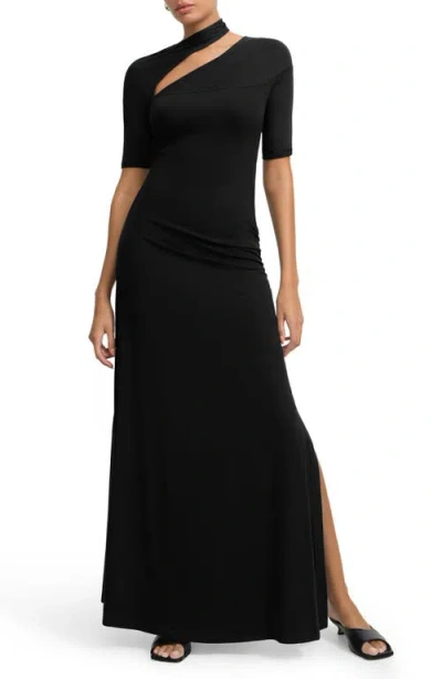 Marcella Zola Asymmetric Dress In Black