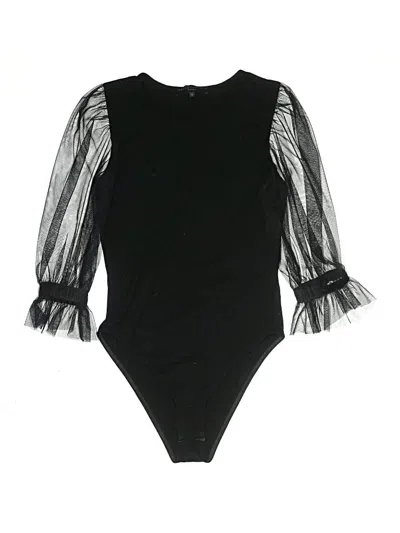 Pre-owned Marcellamoda Bodysuit In Black