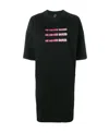 Marcelo Burlon County Of Milan A Printed Dress In Black