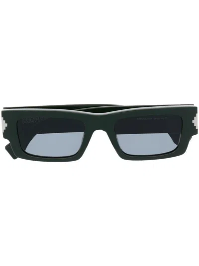 Marcelo Burlon County Of Milan Alerce Square-frame Sunglasses In Grün