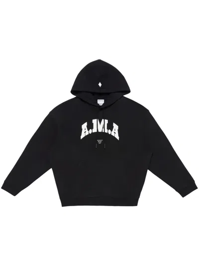 Marcelo Burlon County Of Milan Ama Hoodie Mit Slogan-print In Schwarz