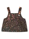 Marcelo Burlon County Of Milan Animal-print Sleeveless Top In 褐色