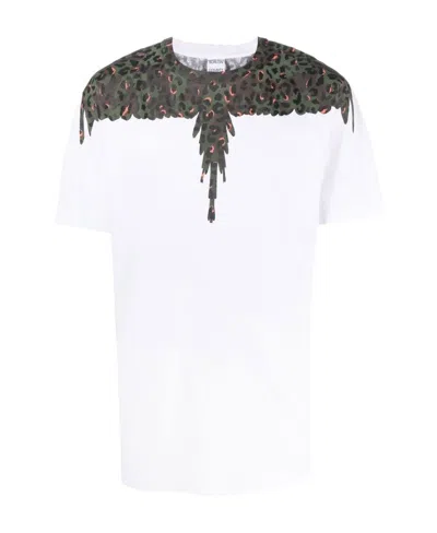 Marcelo Burlon County Of Milan Animalier Wings Printed T-shirt In Black
