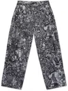 Marcelo Burlon County Of Milan Aop Pyjama Pants In Grey