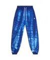 Marcelo Burlon County Of Milan Multicolor Cotton Oversize Joggers In Blue