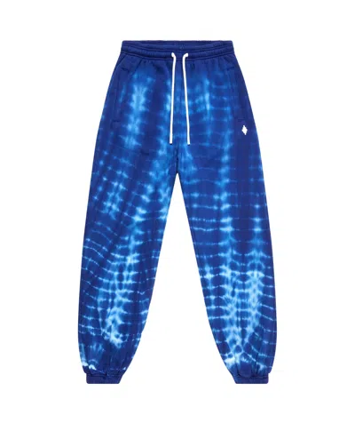 MARCELO BURLON COUNTY OF MILAN MARCELO BURLON COUNTY OF MILAN AOP SOUNDWAVES-PRINTED DRAWSTRING TRACK PANTS