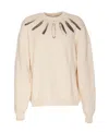 Marcelo Burlon County Of Milan Aop Wind Feather Sweater Marcelo Burlon In Beige