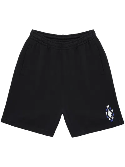 Marcelo Burlon County Of Milan Logo Printed Shorts In Black