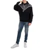 Marcelo Burlon County Of Milan Bandana-embroidered Drawstring Hoodie In Black