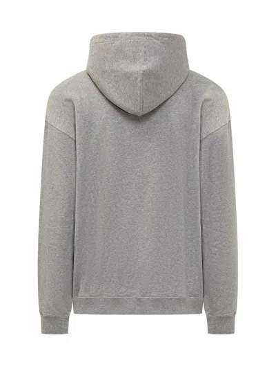 Marcelo Burlon County Of Milan Bandana Hoodie Sweatshirt In Grey Melange