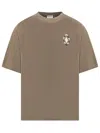 Marcelo Burlon County Of Milan Graphic Printed Crewneck T-shirt In Green