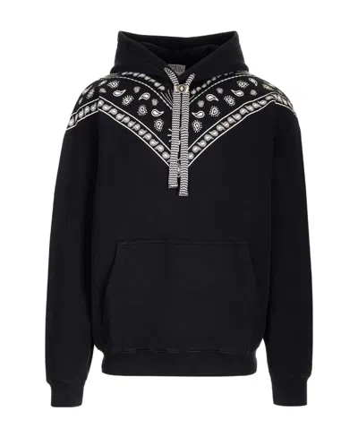 MARCELO BURLON COUNTY OF MILAN MARCELO BURLON COUNTY OF MILAN BANDANA PRINTED DRAWSTRING HOODIE